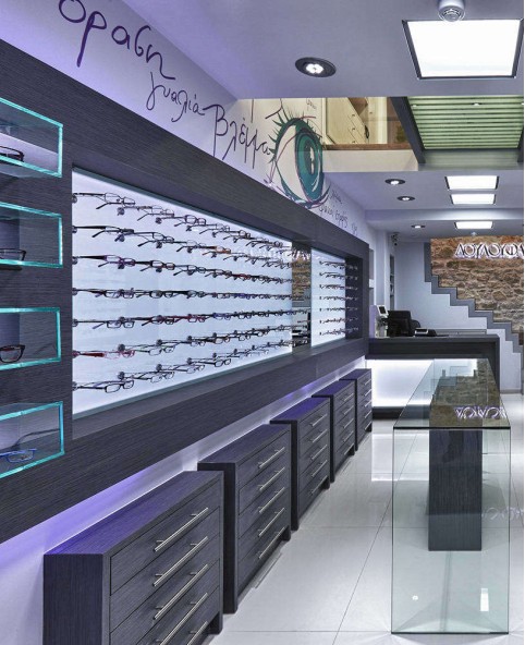 Optical Shop Design Display Case