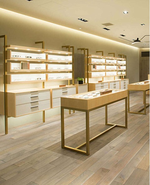 High End Optical Shop Counter Design