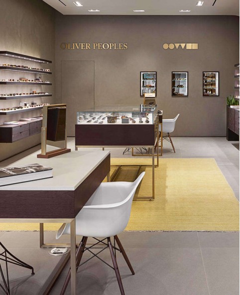 High End Retail Optical Shop Interior Counter Design