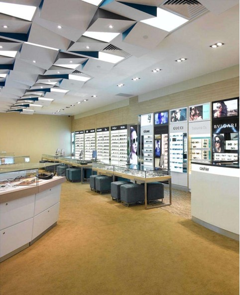 Luxurious Counter Design For Optical Shop
