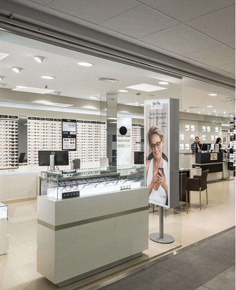 Creative Optical Shop Design Display Showcase