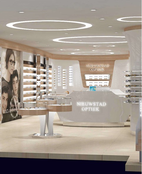 High End Optical Shop Display Showcase