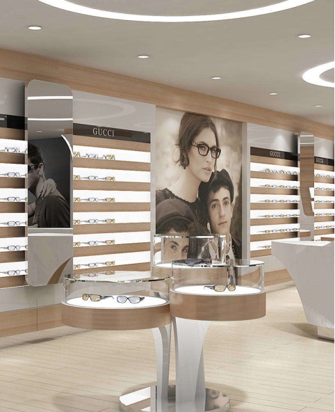 High End Optical Shop Display Showcase