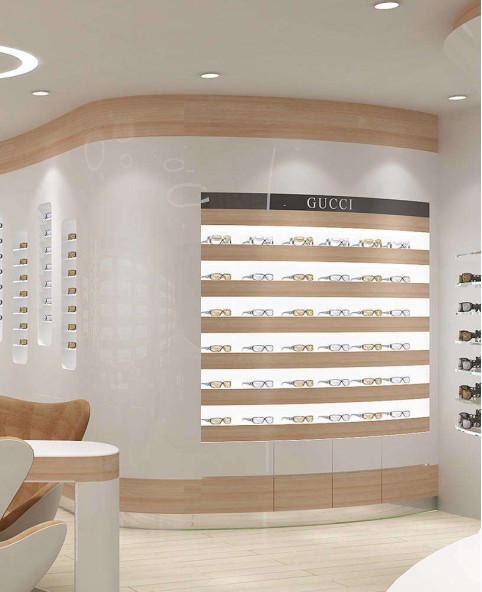 High End Optical Shop Display Showcase