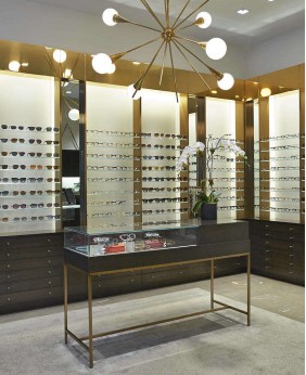 High End Retail Optical Shop Interior Counter Design