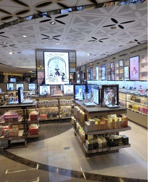 Retail Custom Perfume Shop Display Cabinet