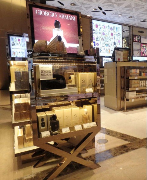 Retail Custom Perfume Shop Display Cabinet