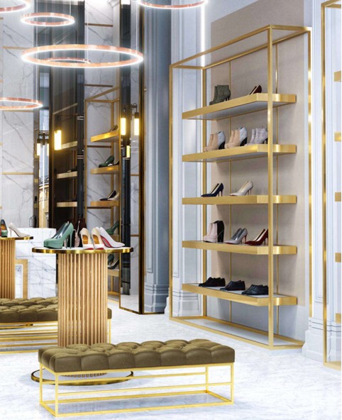 High End Creative Commercial Shoe Display Rack